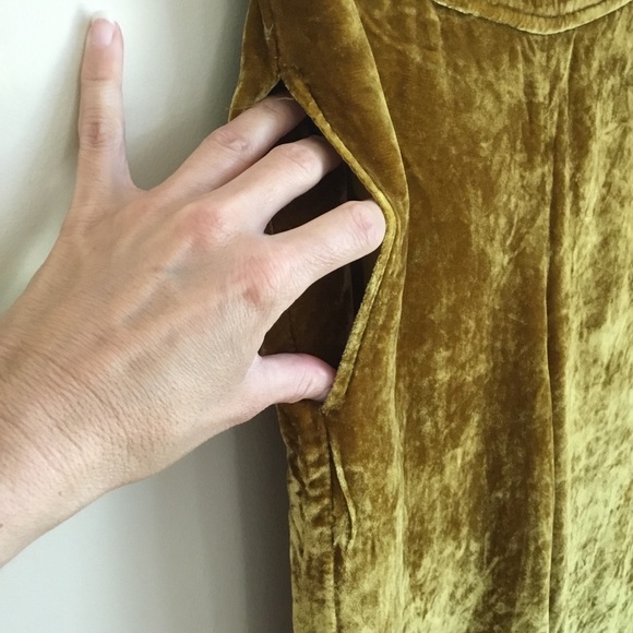 Madewell Pull On Velvet Pants Vintage Gold - Picture 5 of 10